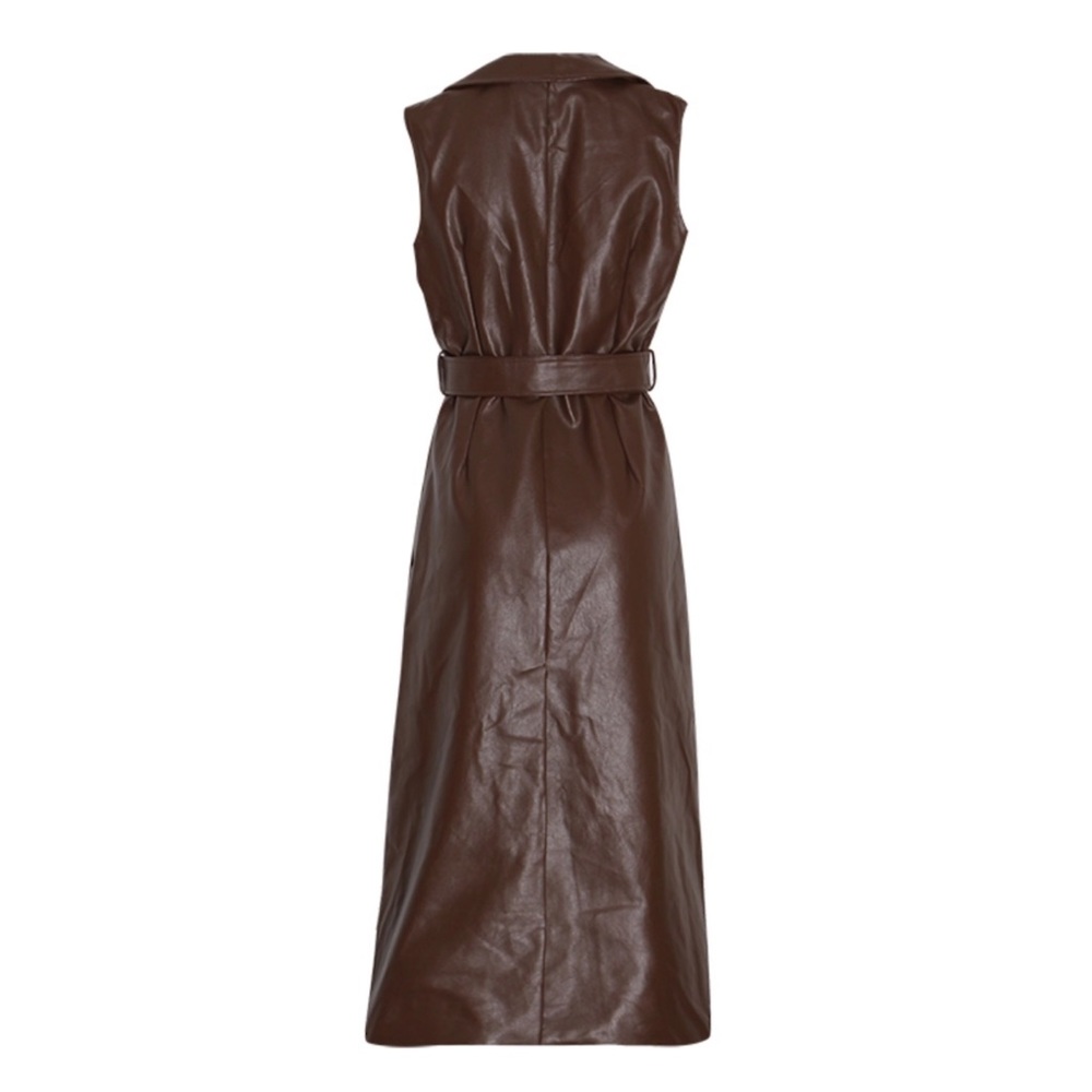 The MYSHYA Vegan Leather Dress - Picture 5 of 8
